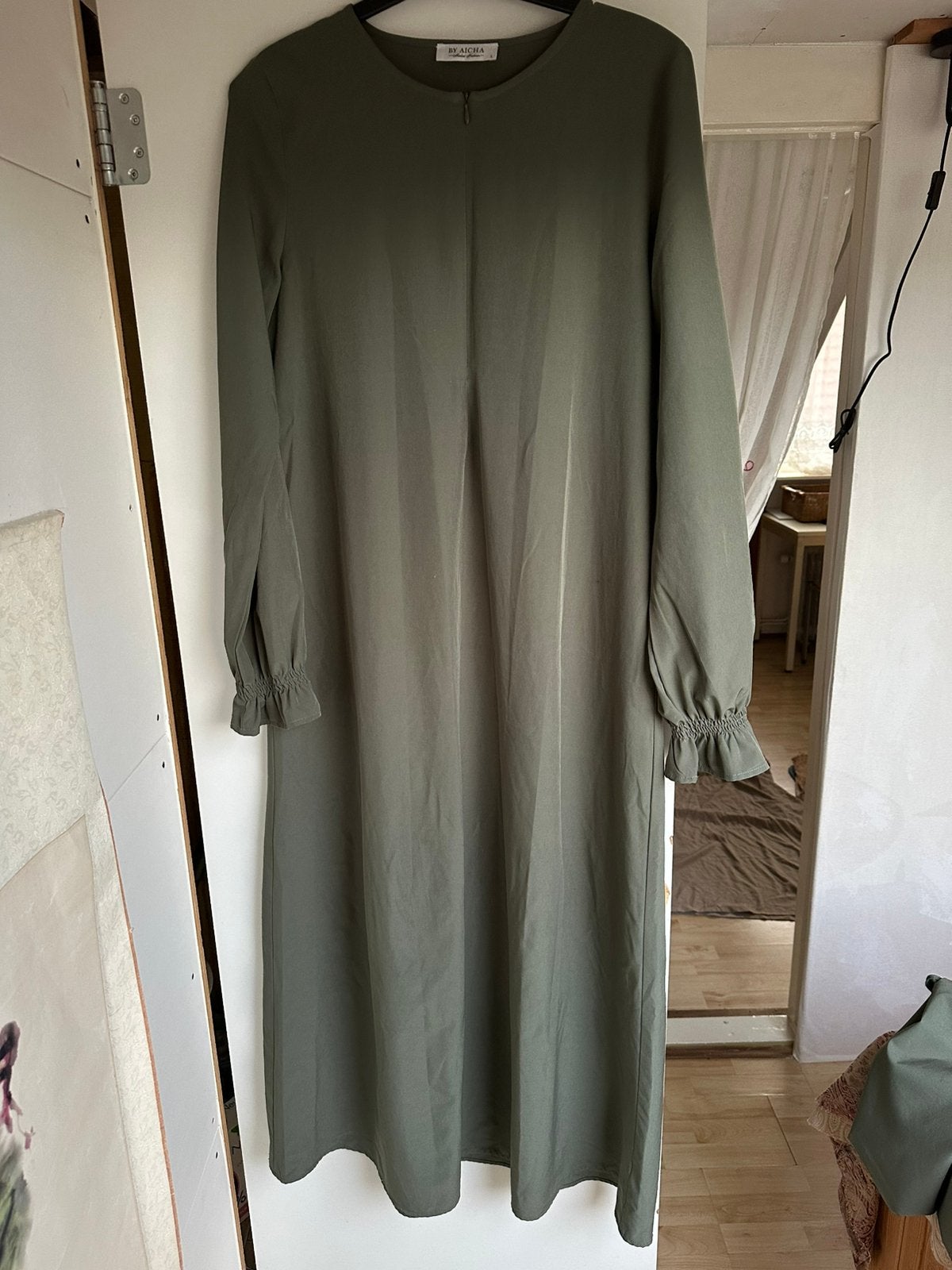Khimar set khaki byaicha, Kleding | Dames, Maat 38/40 (M), Ophalen of Verzenden, Zo goed als nieuw, Onder de knie