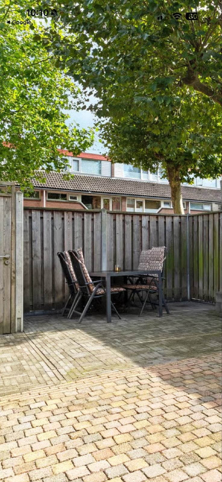 Le Sud Tuinset Cannes met 4 stoelen en tafel - Grijs, Tuin en Terras, Tuinsets en Loungesets, Ophalen, Gebruikt, Eettafel, Tuinset