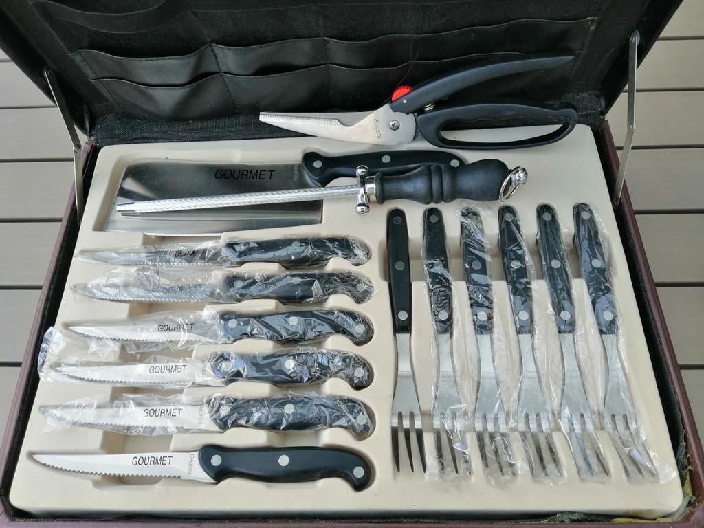 Messenset 22 delig., Huis en Inrichting, Keuken | Bestek, Ophalen of Verzenden, Nieuw, Rvs of Chroom