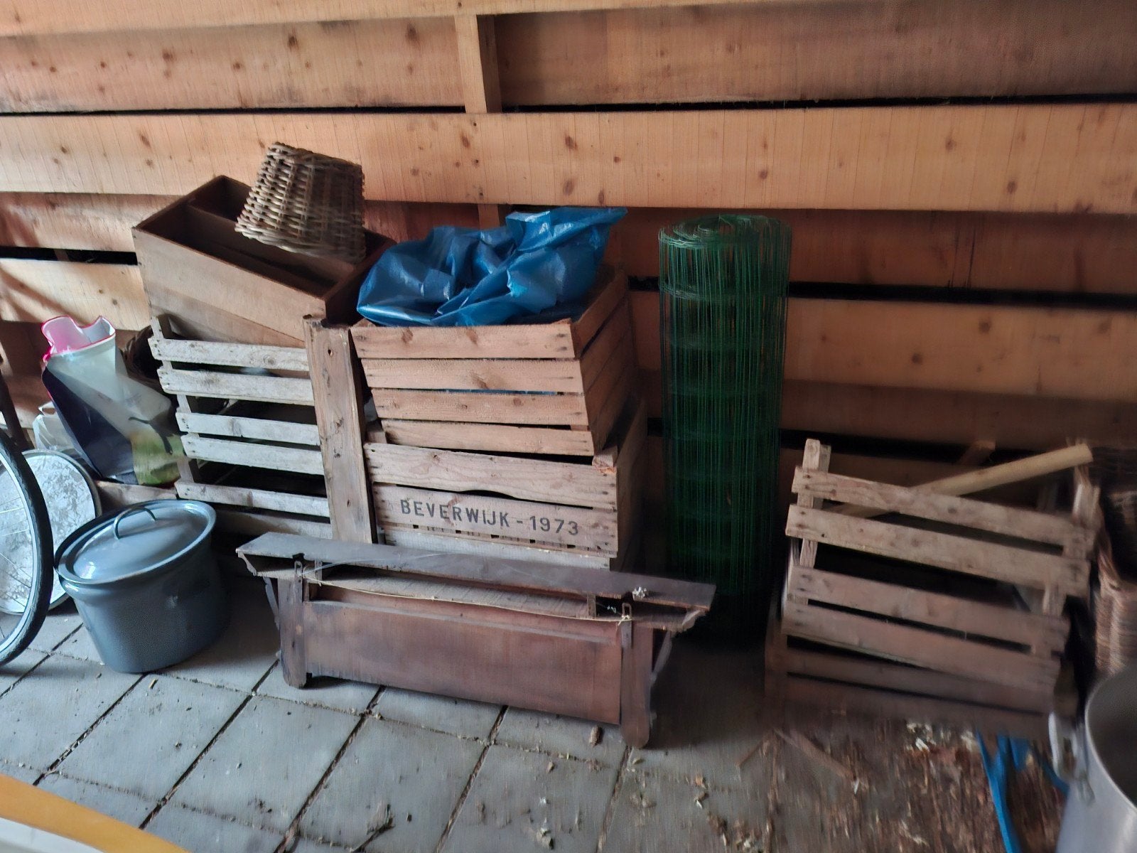 Diverse houten kisten., Ophalen, Gebruikt