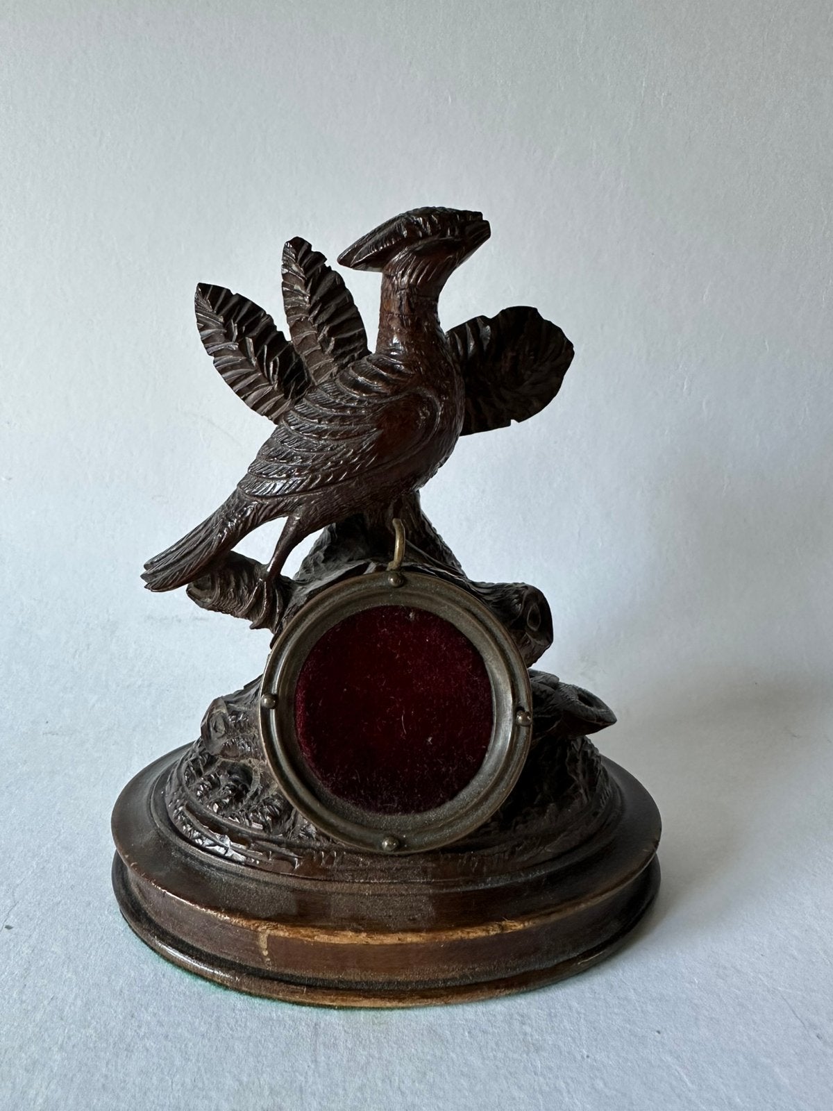 Antieke port montre zwarte woud 1880-1890, Antiek en Kunst, Kunst | Beelden en Houtsnijwerken, Houtsnijwerk, Minder dan 20 cm