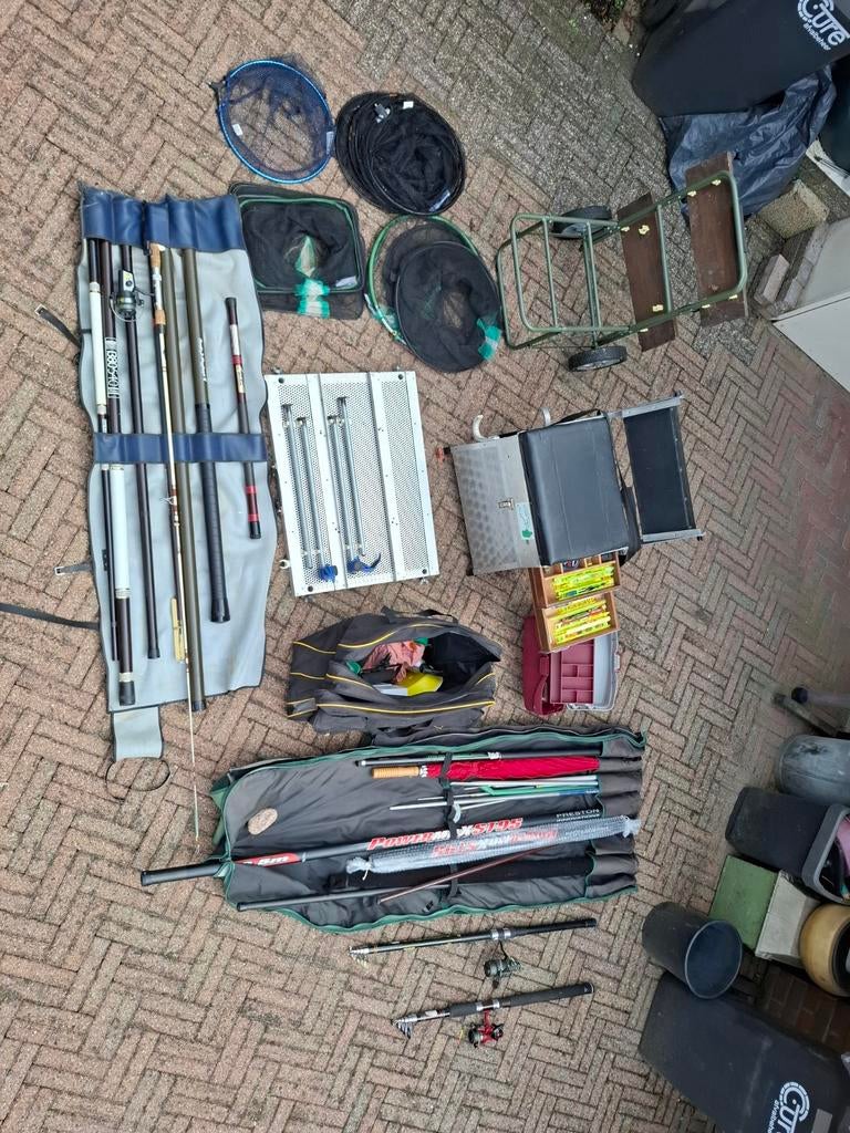 TK complete vis spullen verzameling., Ophalen, Gebruikt