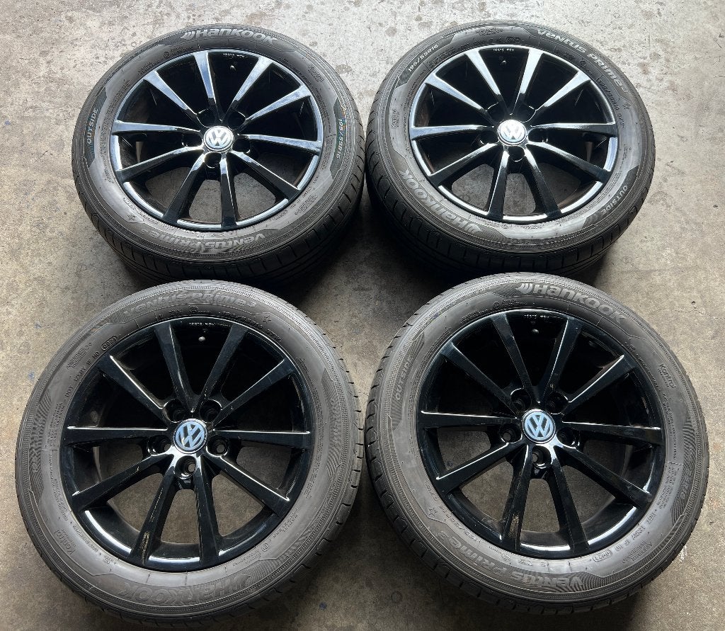 5x100 16 inch Volkswagen Polo, Seat Ibiza velgen + Banden, Ophalen, Gebruikt, 15 inch, Banden en Velgen