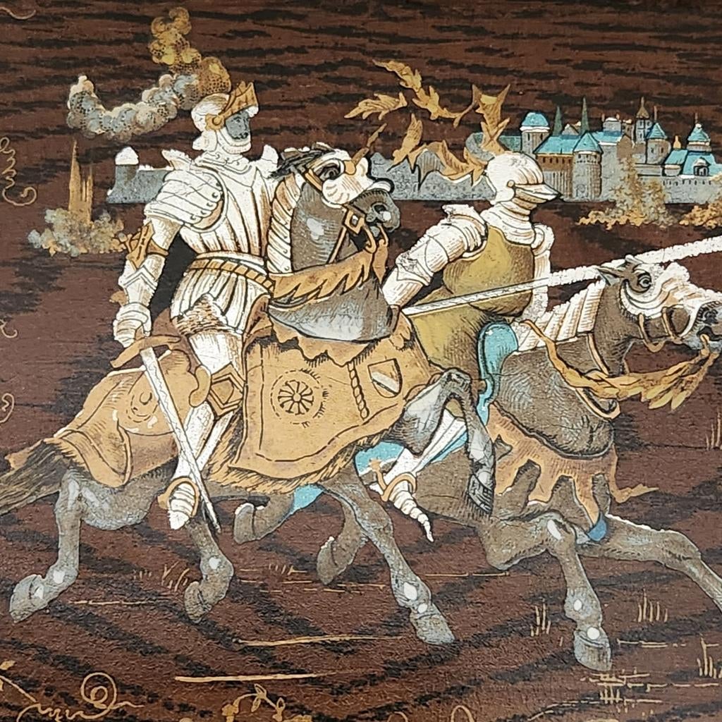 Antiek Frans papier maché postbakje, Antiek en Kunst, Ophalen of Verzenden