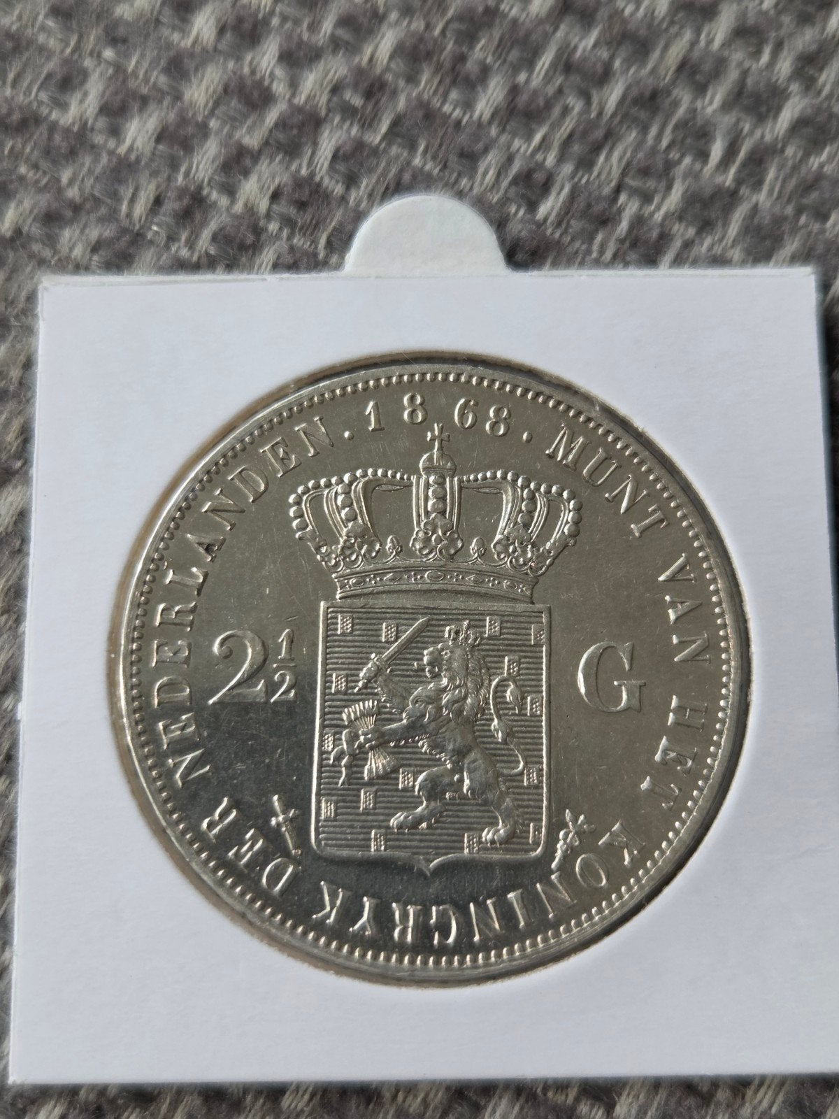 Rijksdaalder 1868, Ophalen of Verzenden, Koning Willem III, 2½ gulden