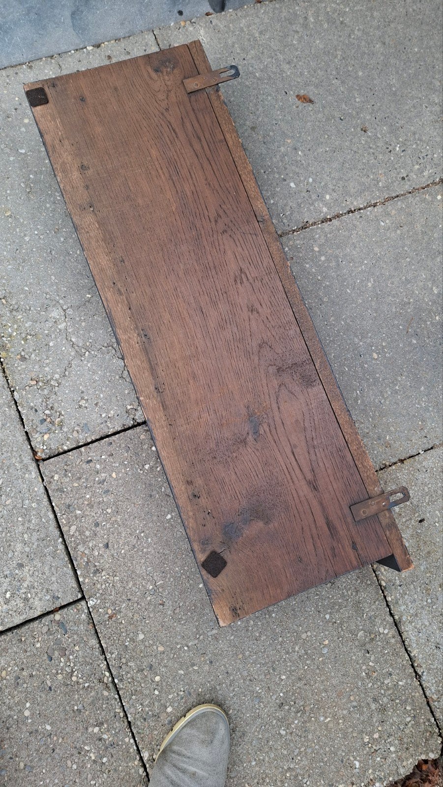 Foto 5 van Unieke houten kapstok en spiegel - jaren 30