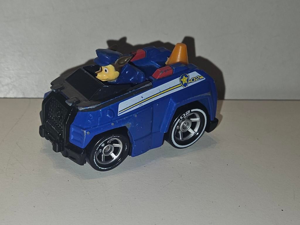 Paw Patrol True Metal Chase met auto (slijtage verf), Ophalen of Verzenden, Gebruikt