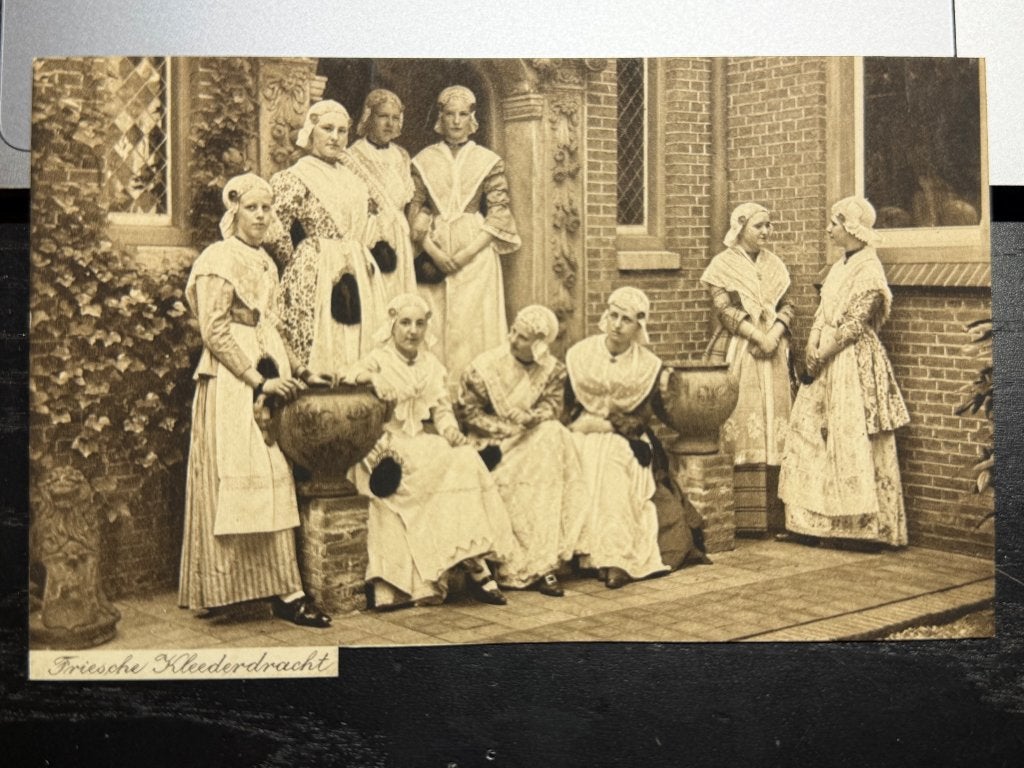 Oude Ansichtkaart: Friese Klederdracht, Verzamelen, Ophalen of Verzenden, Voor 1920, Gelopen, Friesland