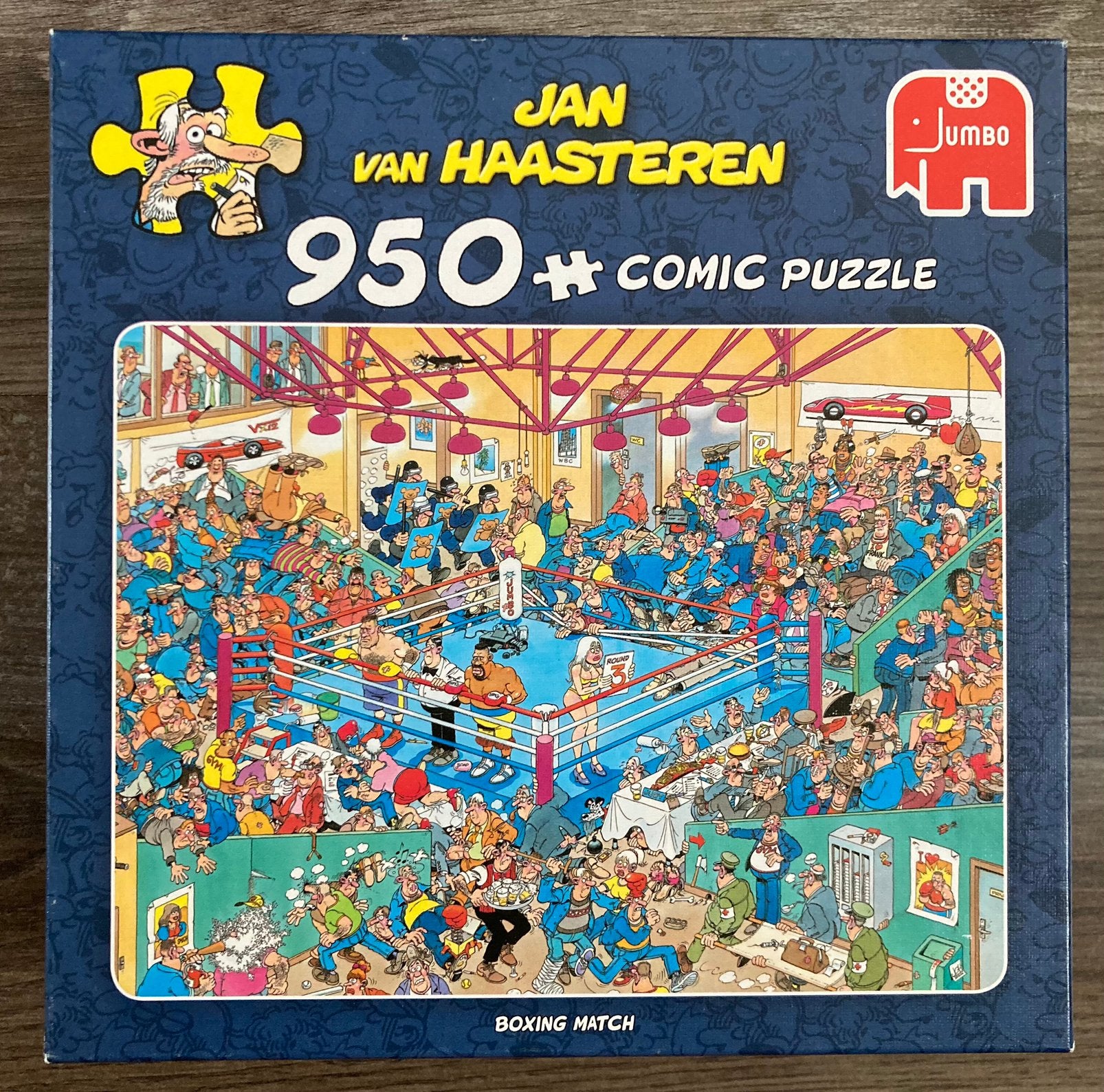 Jan van Haasteren Boxing Match puzzel - 950 stukjes, Ophalen of Verzenden, Gebruikt