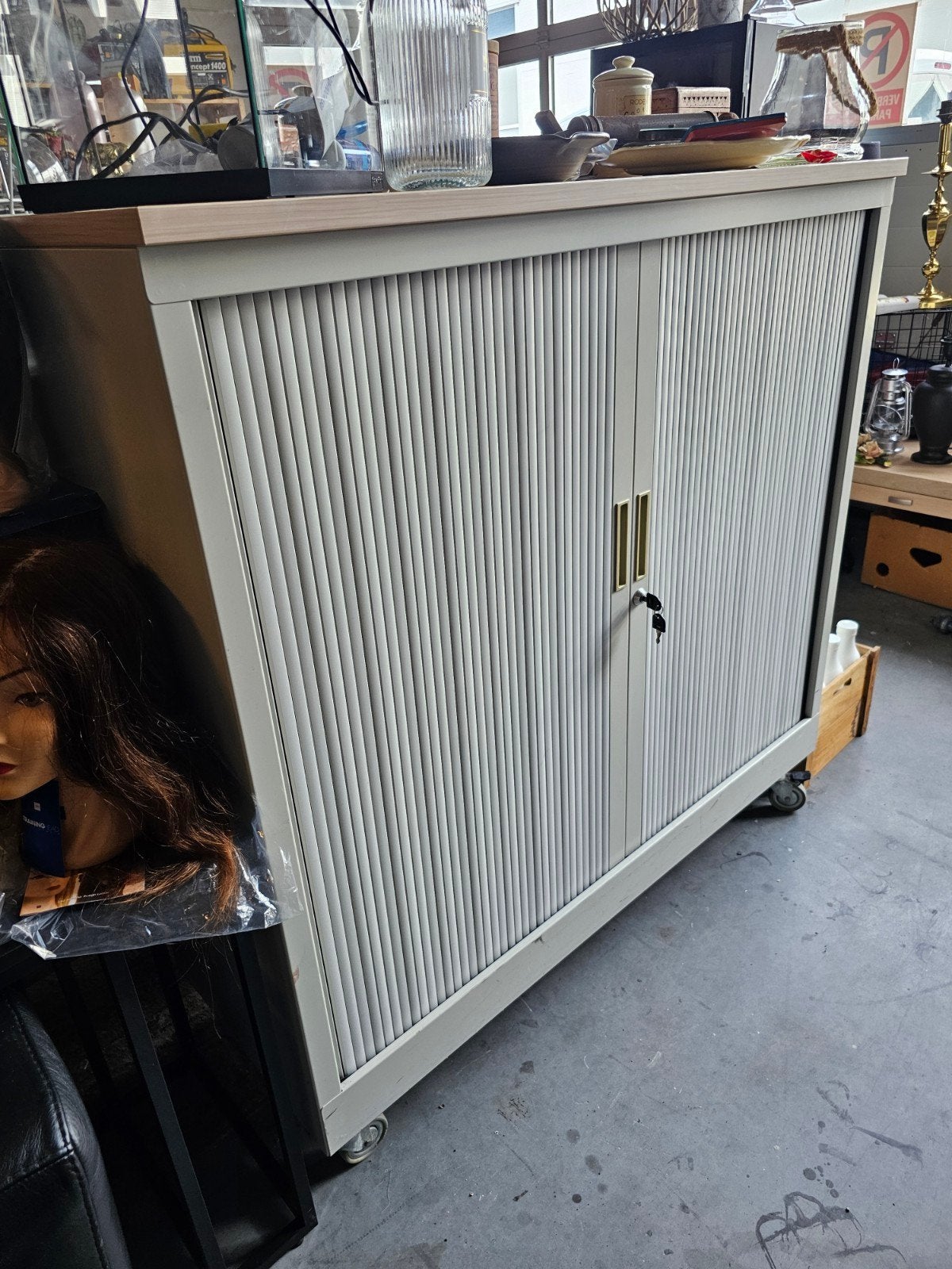 Roldeur / archiefkast 120CM, Ophalen, Gebruikt, 100 tot 150 cm, .