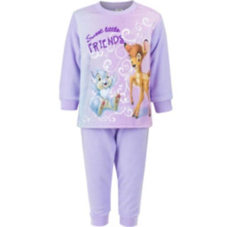 Bambi Fleece Pyjama Lila - Maat 74/80 - Disney Baby, Nacht- of Onderkleding, Meisje, Nieuw, Disney Baby