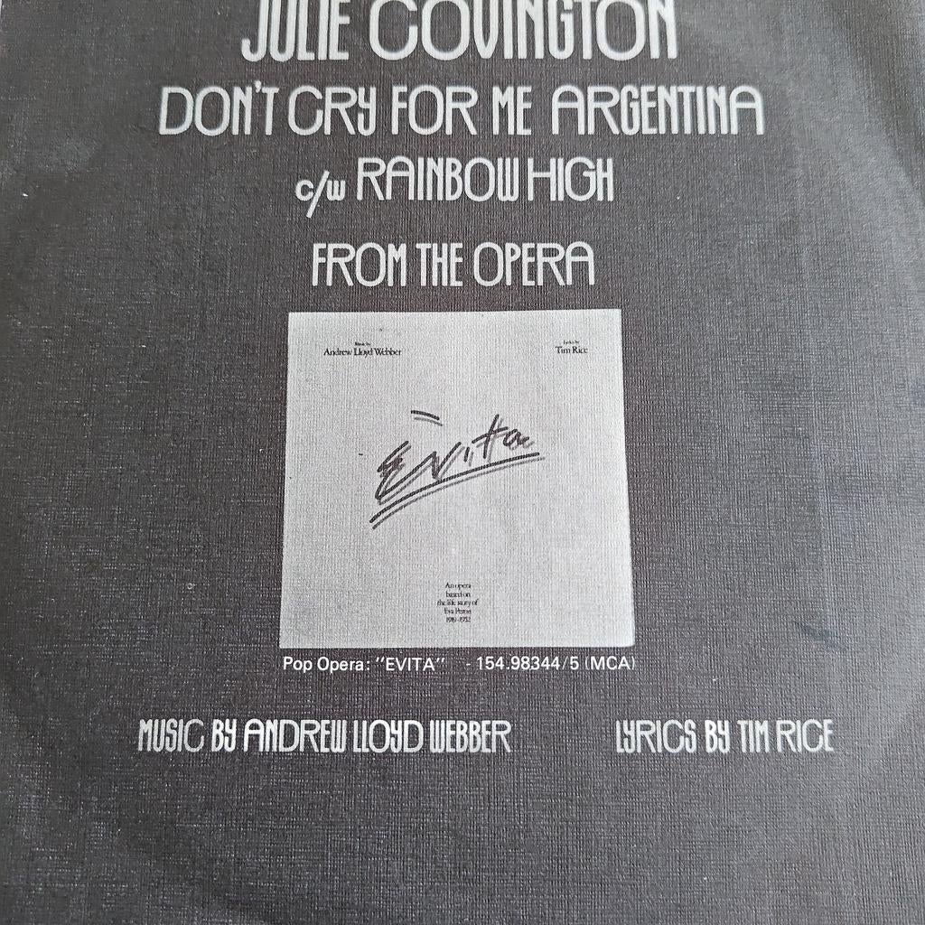 Julie Covington - Don't Cry For Me Argentina (7 inch), Ophalen of Verzenden, Gebruikt, 7 inch