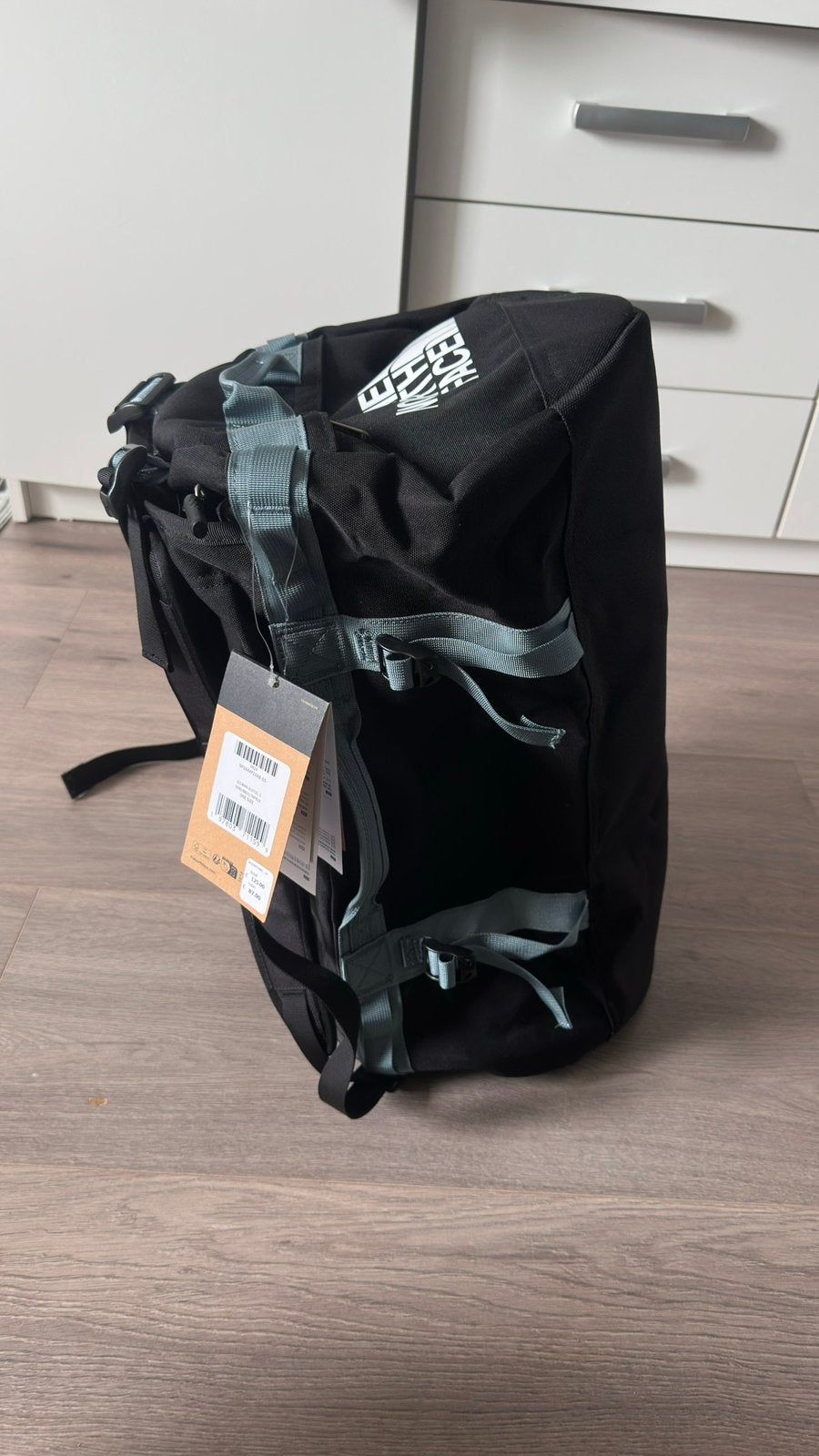 The north face gilman duffel - maat M, Sieraden, Tassen en Uiterlijk, Ophalen of Verzenden, Zo goed als nieuw, Zwart, 30 cm of meer
