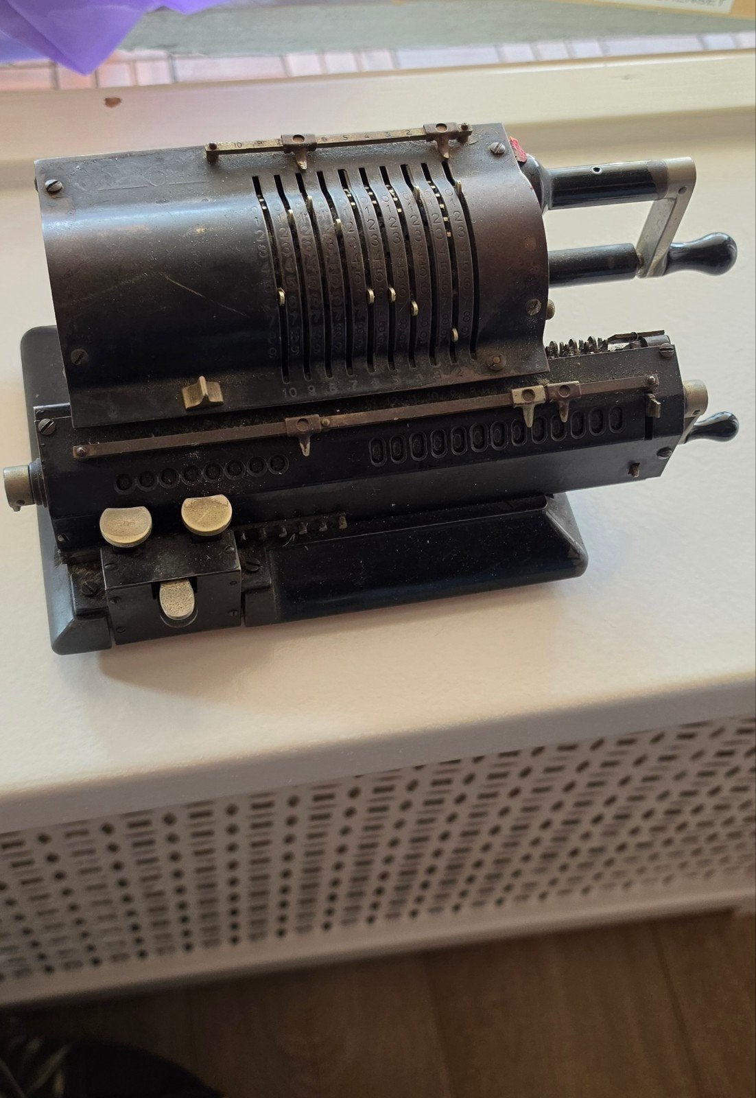 schrijfmachine, Ophalen