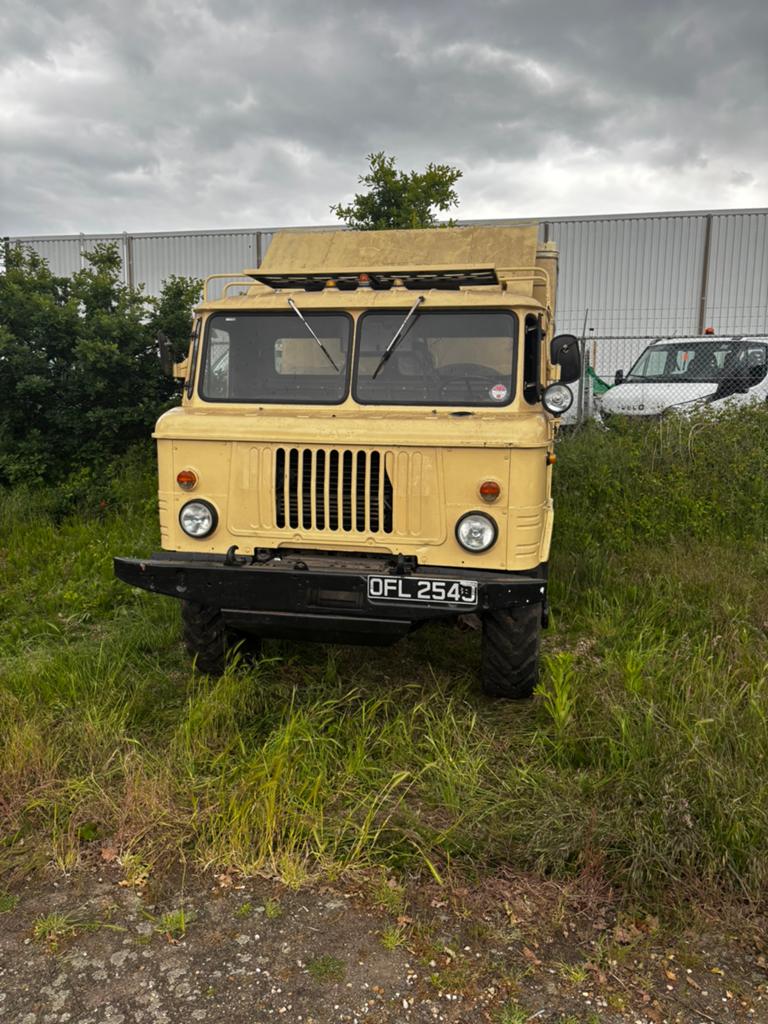 Gaz-66 expedie voertuig 4X4 belastingvrij 1979. V8 4,2L, Overige carrosserieën, Geel, Handgeschakeld, Vierwielaandrijving
