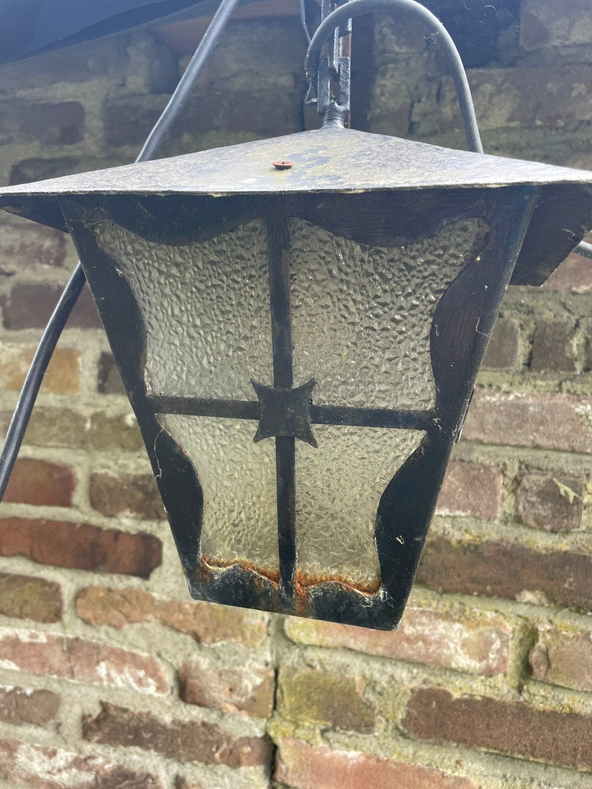 Buitenland hanglamp voor buiten, Tuin en Terras, Buitenverlichting, Ophalen of Verzenden, Gebruikt, Netvoeding, Minder dan 50 watt