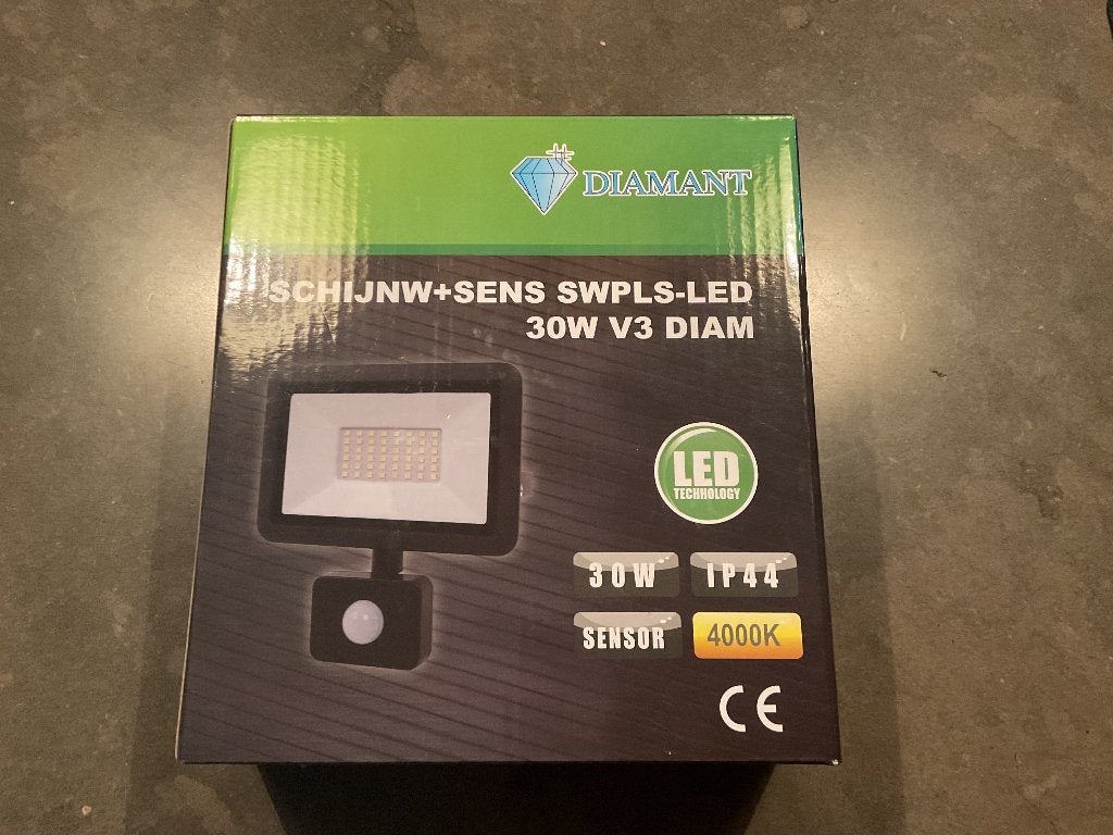 Led buitenlamp met sensor, Tuin en Terras, Ophalen, Led, Minder dan 50 watt, Wandlamp