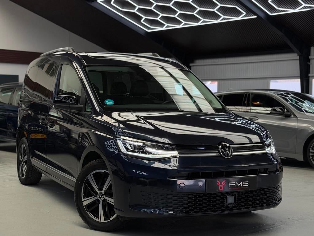 Volkswagen Caddy Combi 1.5 TSI 5p CarPlay Panorama, Auto's, Volkswagen, Zwart, Met garantie (alle), Blauw, 116 pk