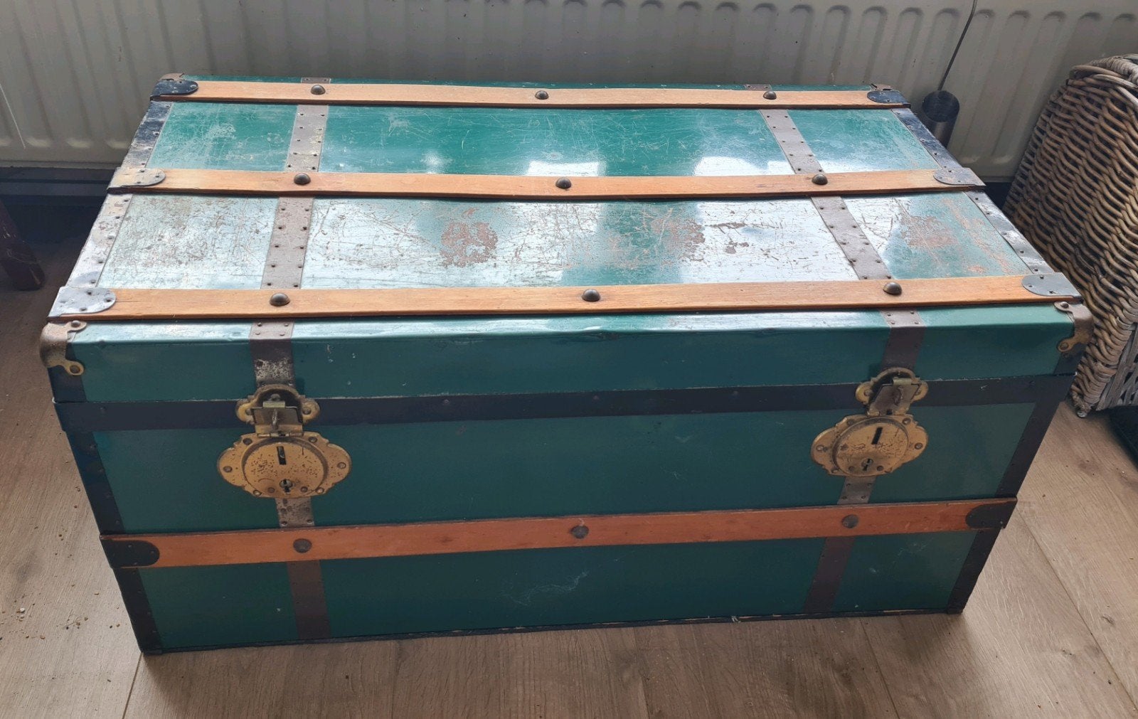 Vintage opbergkist, Antiek en Kunst, Ophalen