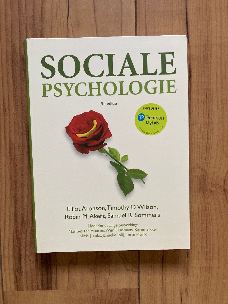 Sociale Psychologie (9e editie), Ophalen of Verzenden, Gamma, Zo goed als nieuw, HBO
