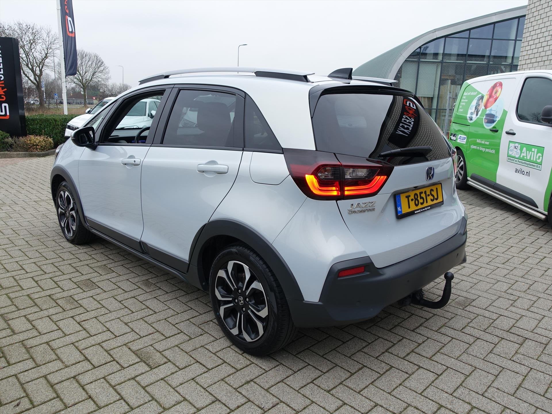 HONDA Jazz 1.5 i-MMD 109pk Hybrid CVT Crosstar Trekhaak, Auto's, 1227 kg, Stof, Euro 6, 4 cilinders
