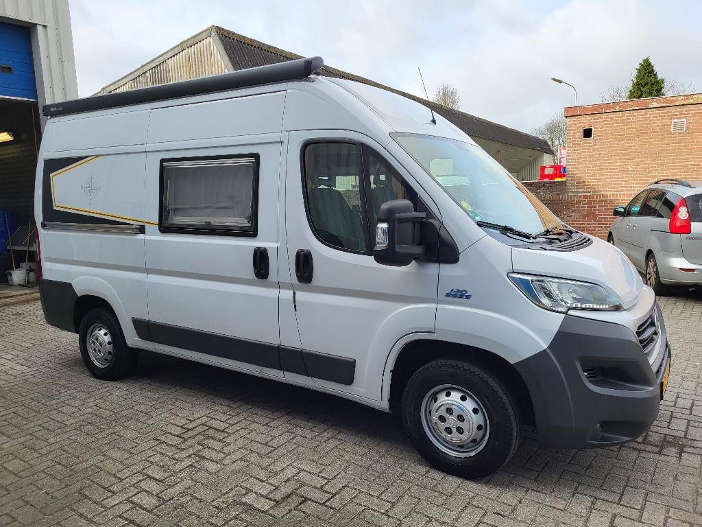 Fiat Ducato 130 Multijet 2.3 D Camperwagen bj.2014 Wit Airco, Voorwielaandrijving, Stof, Overige modellen, 241 €/maand