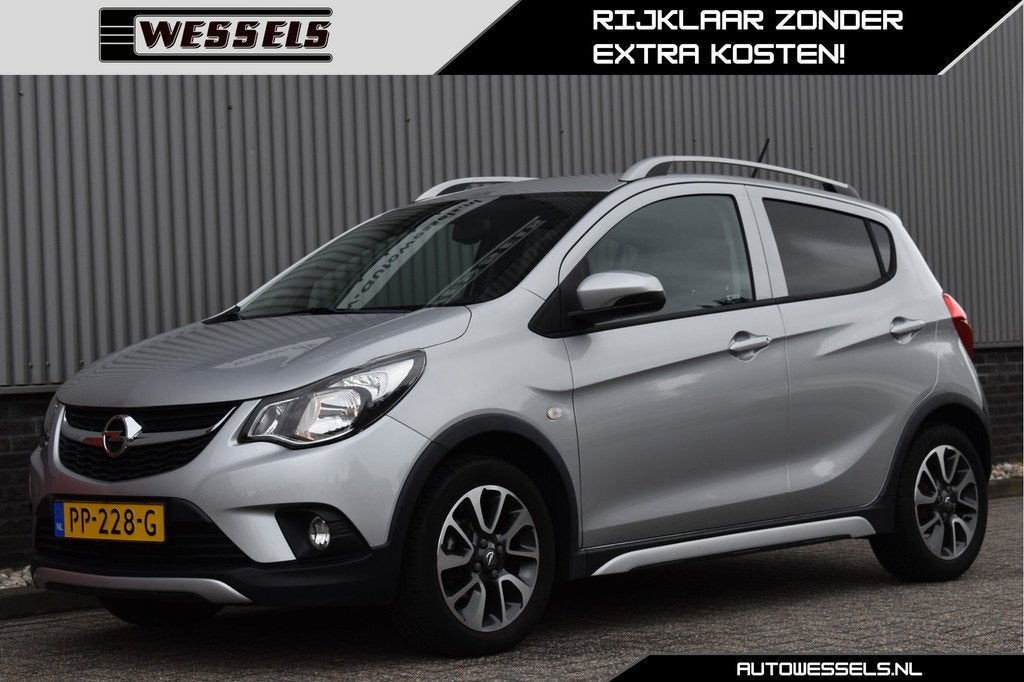 Opel KARL 1.0 Rocks Online Edition Cruise, Carplay, PDC, DAB, Auto's, Opel, Voorwielaandrijving, 839 kg, Stof, Gebruikt