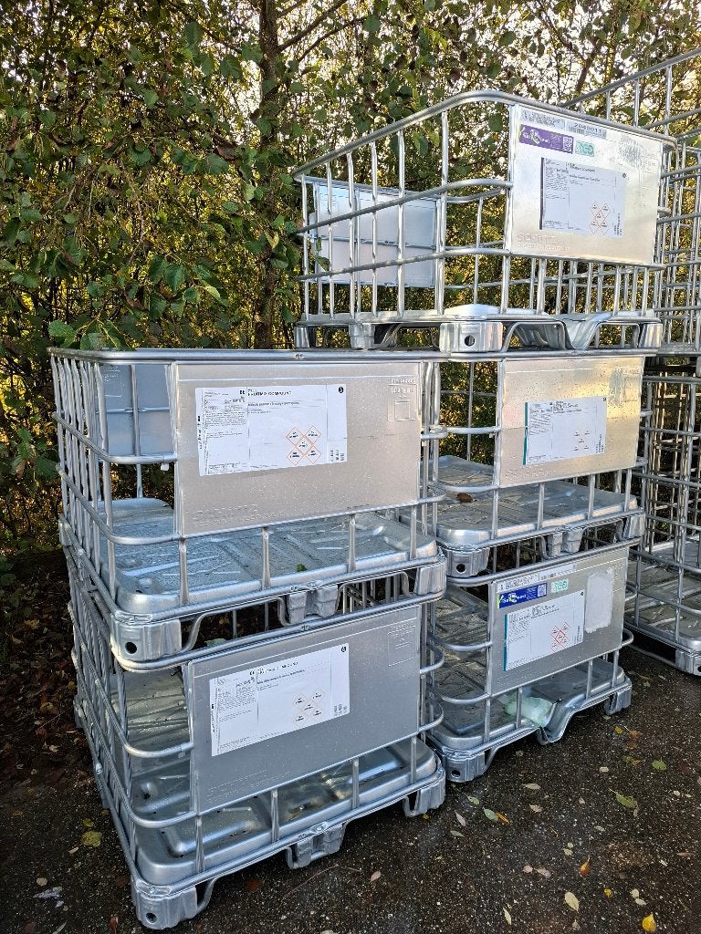 ibc kratten halve kuub klein formaat tbhv haardhout/hooi etc, Ophalen, Gebruikt, 100 cm of meer, 60 cm of meer