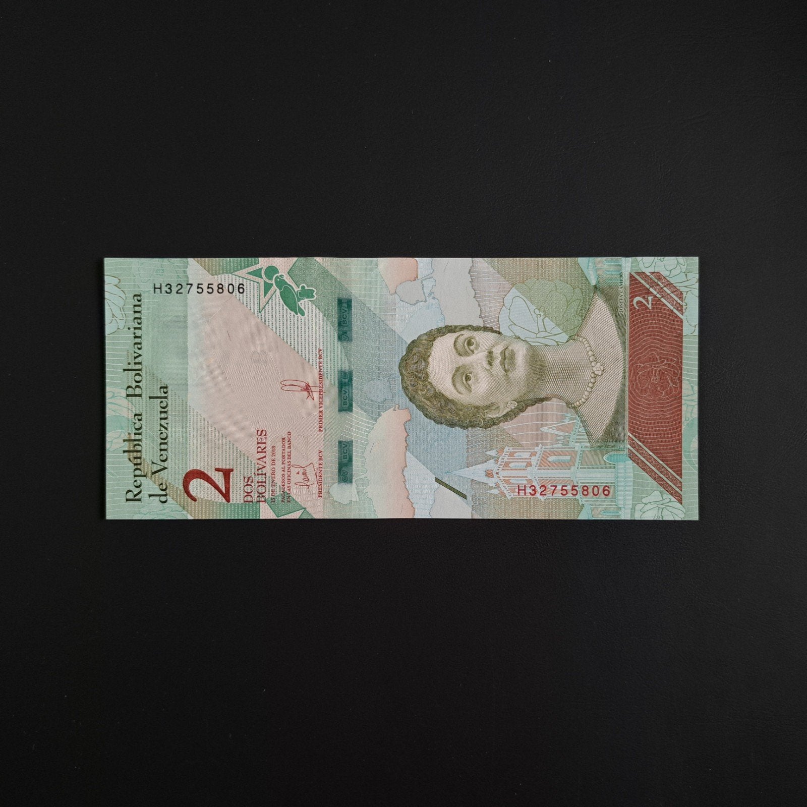 2 bolivar Venezuela #062, Postzegels en Munten, Bankbiljetten | Amerika, Verzenden, Zuid-Amerika, Los biljet