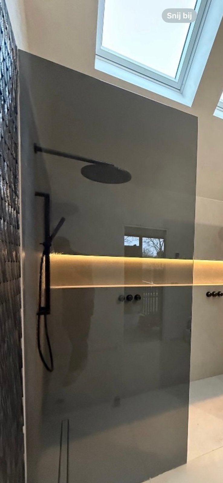 2 glasplaten grijs glas 10mm gehard, Doe-het-zelf en Verbouw, Glas en Ramen, Ophalen, Nieuw, 160 cm of meer, Glasplaat