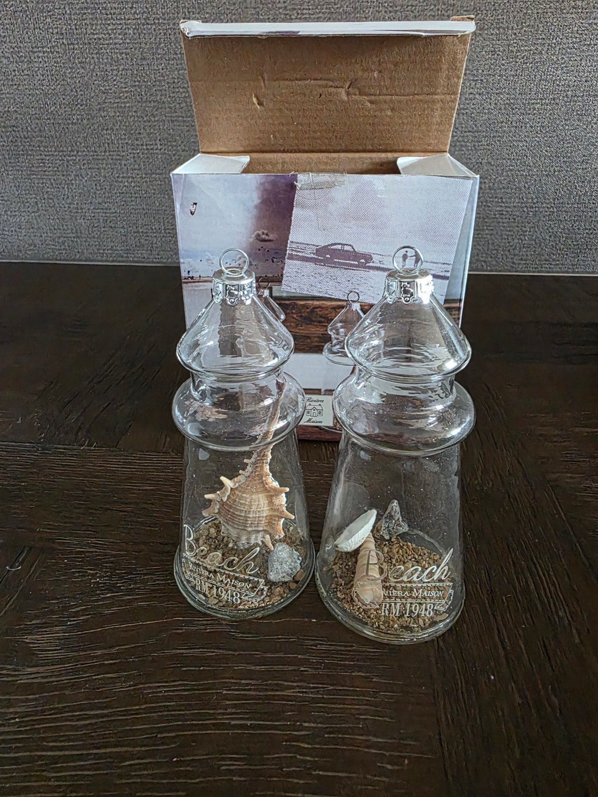 Riviera Maison Beach decoratie set - Message In A Bottle, Huis en Inrichting, Woonaccessoires | Overige, Nieuw, Glas, Meerkleurig