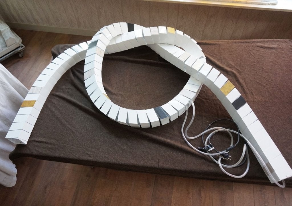 Wit metalen decoratie, ideaal als verlichting met led snoer, Ophalen, Wit, Gebruikt, Metaal