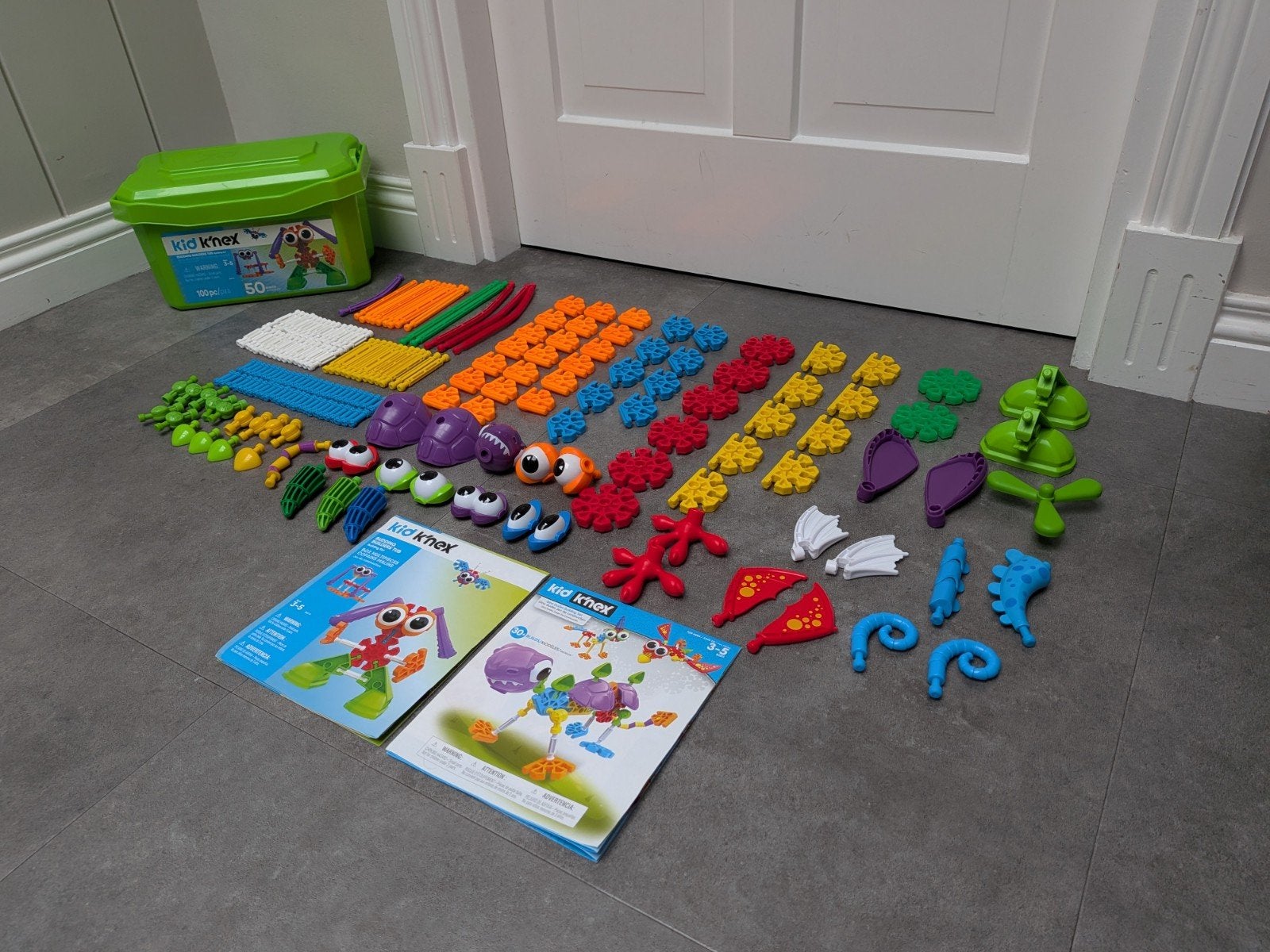 2 in 1 K'nex Bouwset - Budding Builders Tub + Dino building, Ophalen of Verzenden, Zo goed als nieuw, K'nex