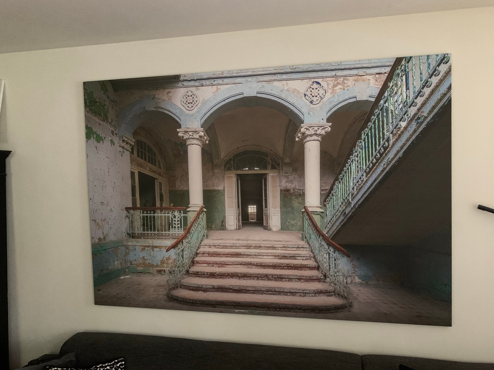 Groot Canvas Doek Wanddecoratie - 200x136 cm, Ophalen of Verzenden, Zo goed als nieuw, Textiel, Schilderij