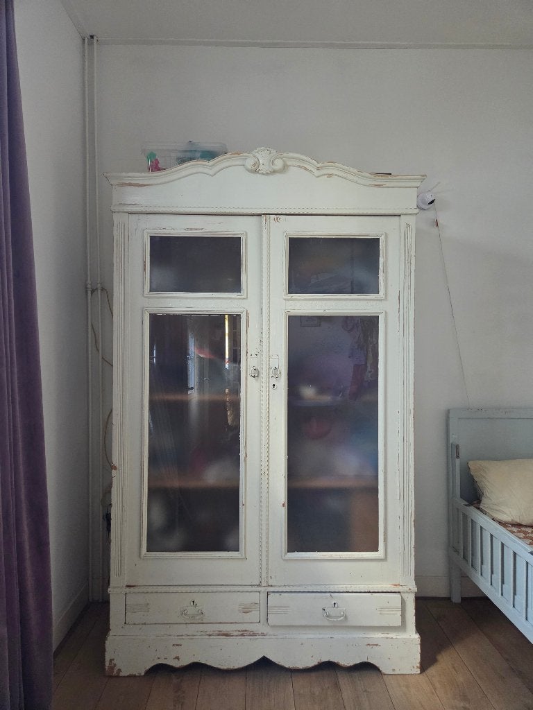 Brocante kast, Huis en Inrichting, Ophalen, Gebruikt, Met lade(s), 50 tot 100 cm