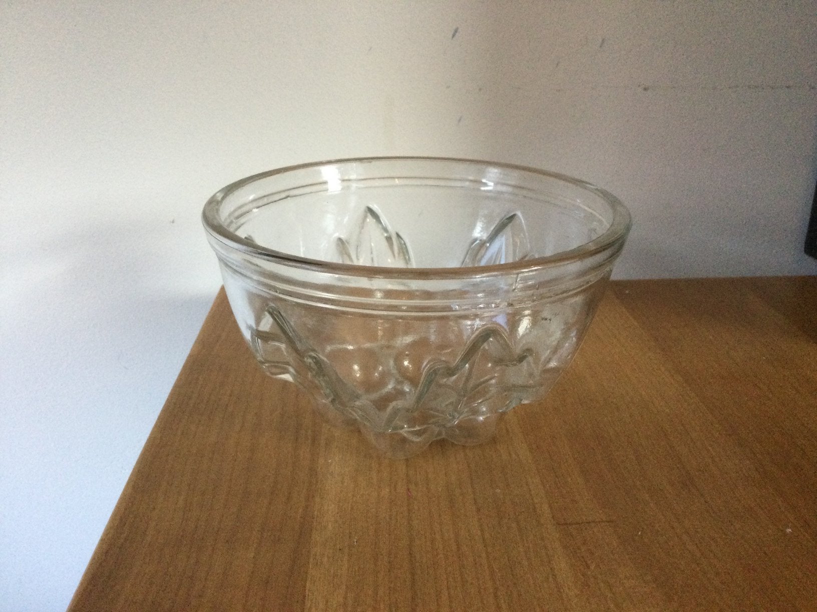 Persglazen puddingvorm - Hulst - Kerst - Hulstblaadjes - 4x, Antiek en Kunst, Ophalen of Verzenden