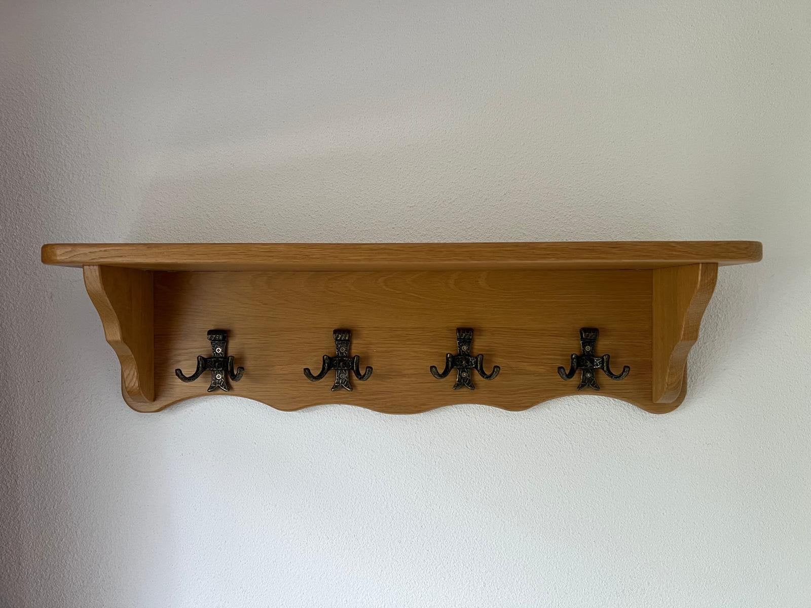 Licht eiken kapstok, Huis en Inrichting, Wandkapstok, Ophalen of Verzenden, Zo goed als nieuw, Minder dan 100 cm