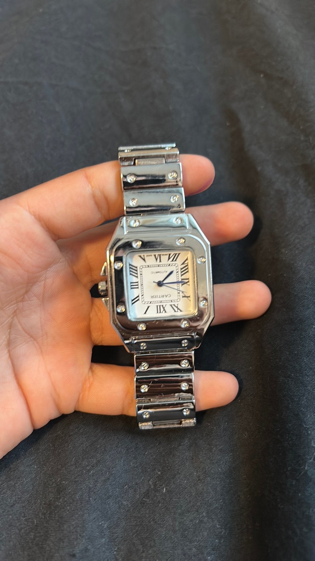 Cartier Santos, Ophalen of Verzenden, Zo goed als nieuw, Staal, Overige merken