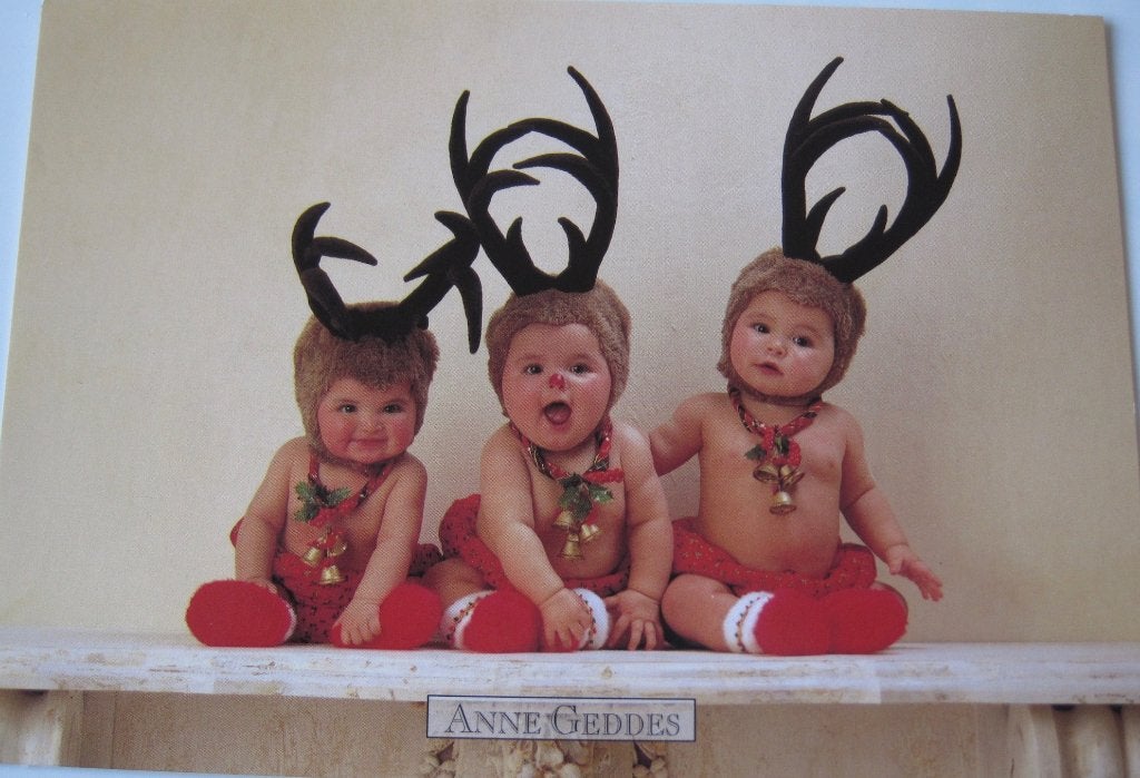 Anne Geddes - A516 - 3 Reindeers #1 - 1999 - nieuw, Verzenden, 1980 tot heden, Ongelopen, Kinderen