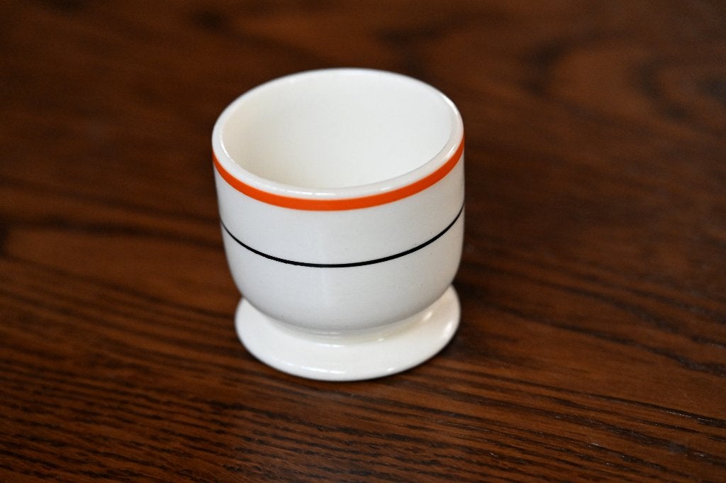eierdop  oranje/zwart  regout, Ophalen of Verzenden