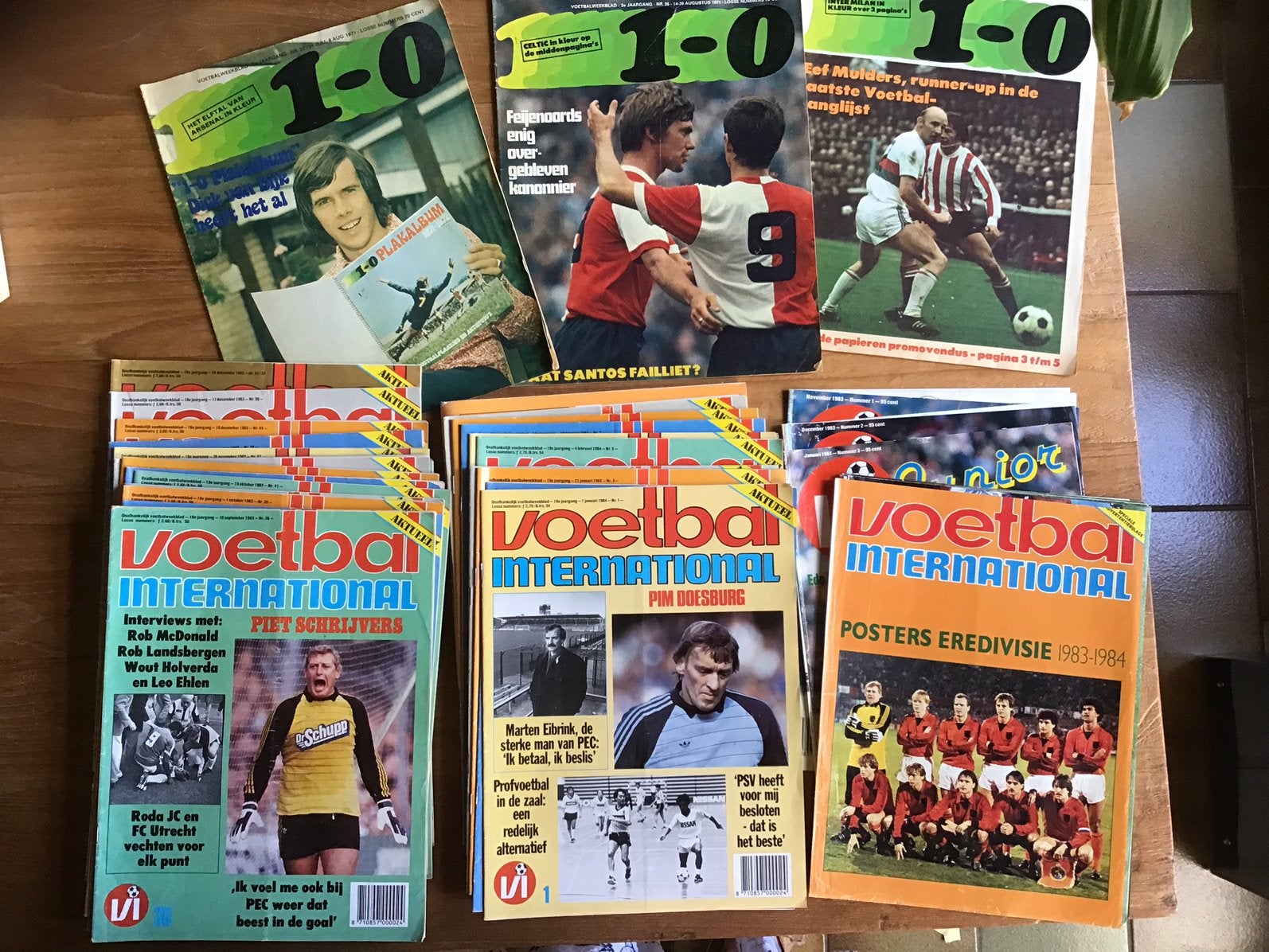 Voetbalbladen 1971-1983/84.Nostalgie, Verzamelen, Ophalen of Verzenden, Gebruikt, Boek of Tijdschrift