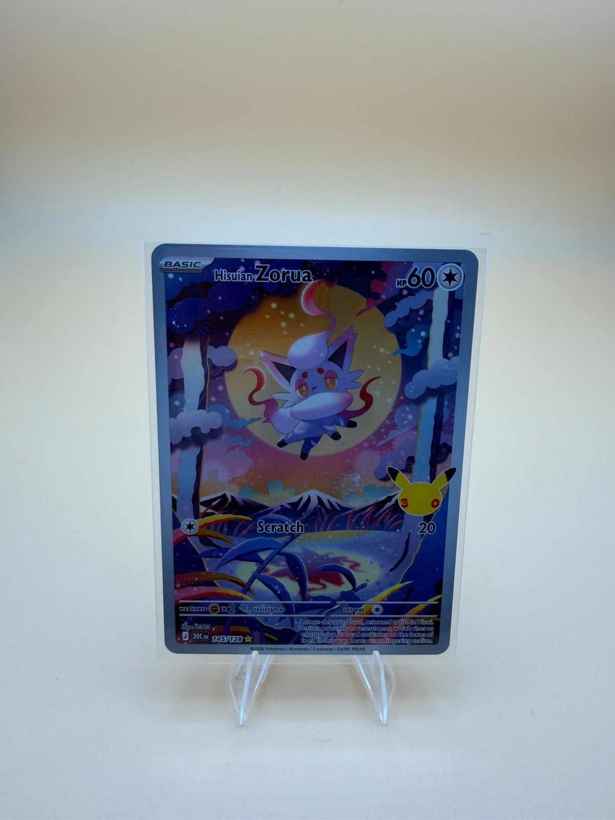 Hisuian Zorua 145/128, Ophalen of Verzenden, Zo goed als nieuw