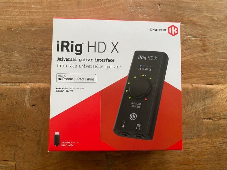 iRig HD X Universele Gitaar Interface, Ophalen of Verzenden, Zo goed als nieuw, Elektrische gitaar