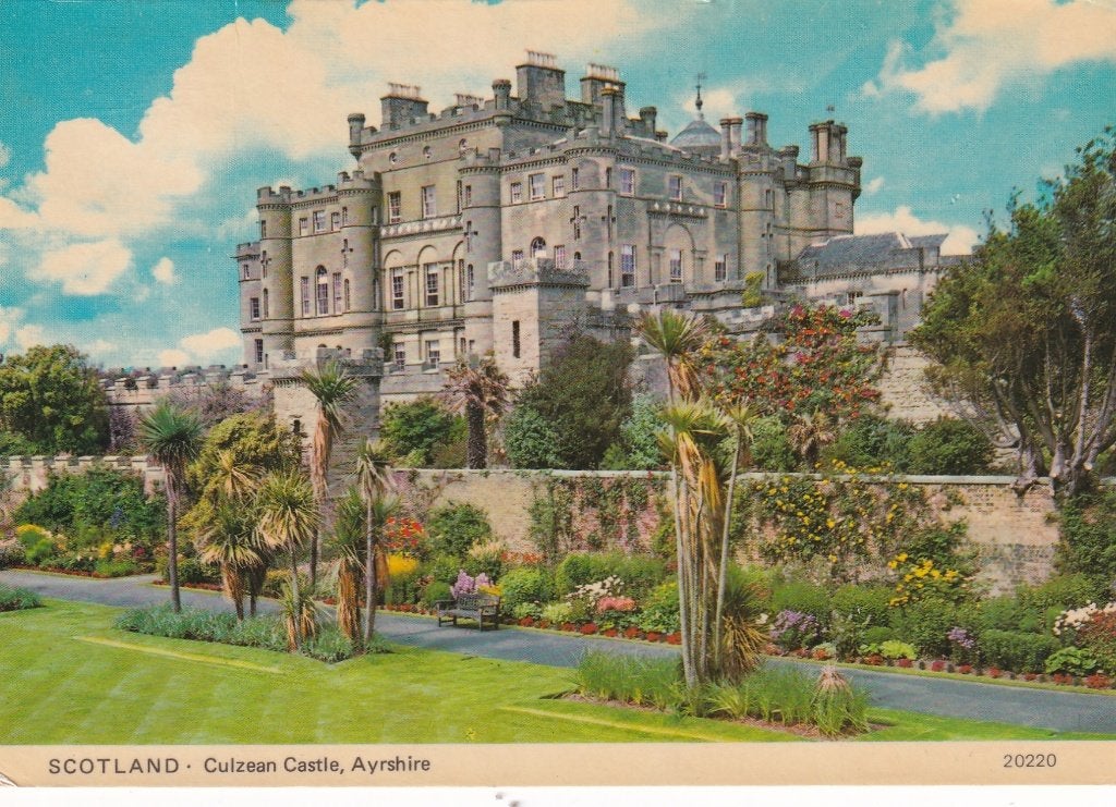 Schotland, culzean castle ayrshire, Verzamelen, Verzenden, 1960 tot 1980, Gelopen, Overig Europa