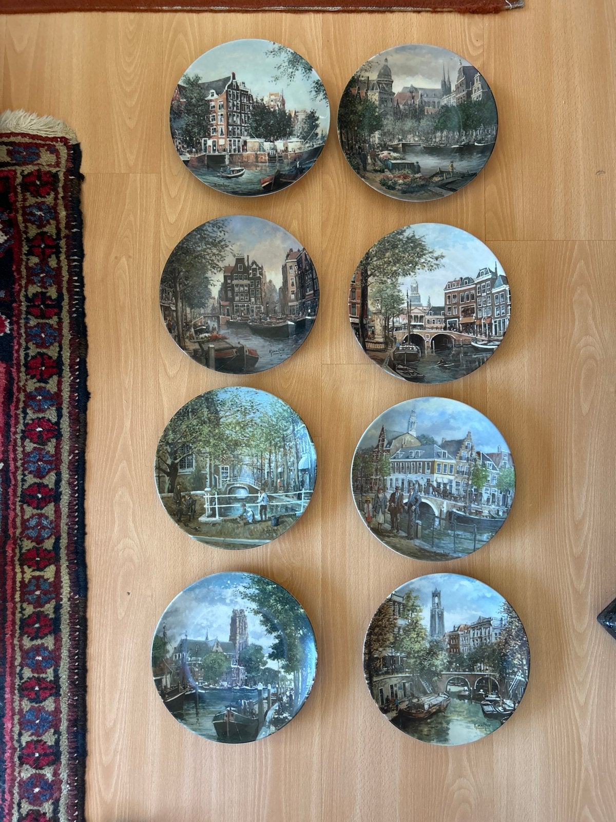 8 st. Koninklijke Mosa wandborden K. Van Loon, Ophalen