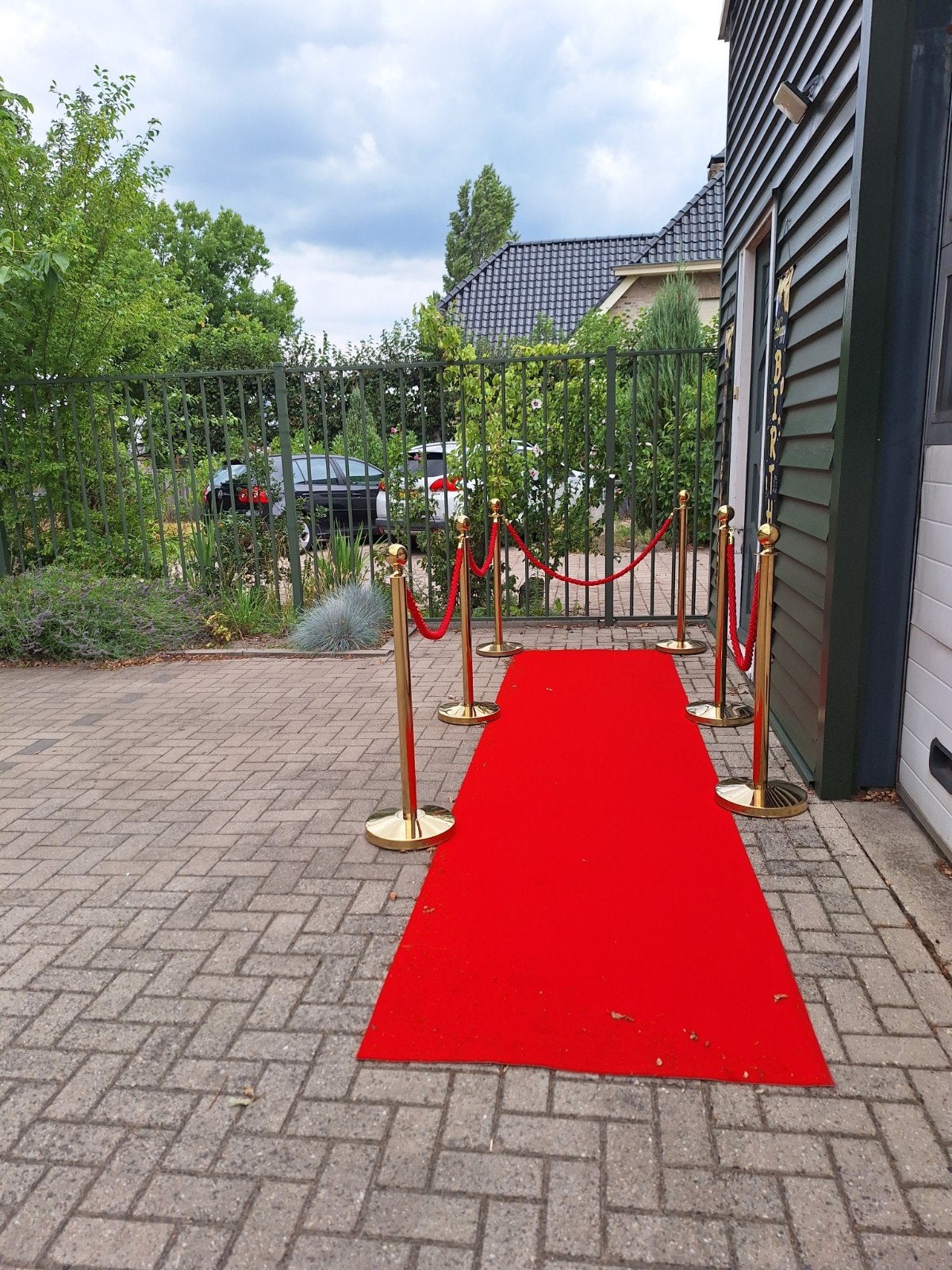 Afzetpaaltjes loper zuilen welkomsbord, Ophalen of Verzenden