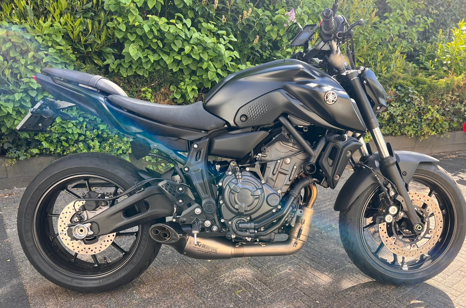 Yamaha MT-07 2024 met AKRA, Gebruikt, Particulier, Naked bike