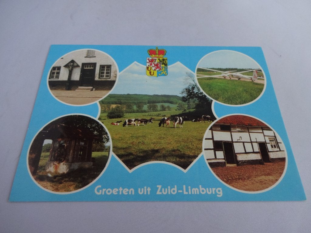 Ansichtkaart Groeten uit Limburg (Schinveld) Beekdaelen, Ophalen of Verzenden, 1960 tot 1980, Ongelopen, Limburg