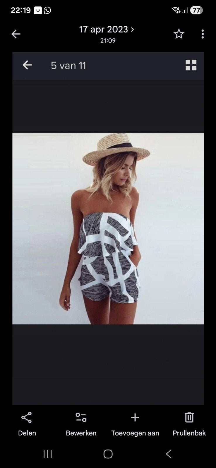 Nieuwe jumpsuit playsuit , zwart-wit patroon, maat M/L, Kleding | Dames, Jumpsuits, Ophalen of Verzenden, Nieuw, Maat 38/40 (M)
