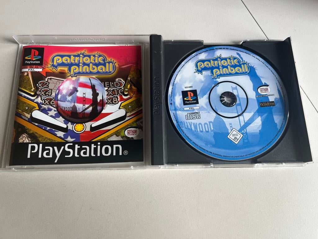 Patriotic Pinball PlayStation 1 PS1 Game PAL, Gebruikt, O, U, Overige genres